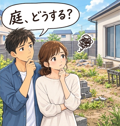 漫画で解説　庭どうする